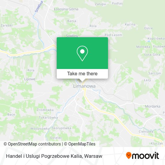 Handel i Uslugi Pogrzebowe Kalia map