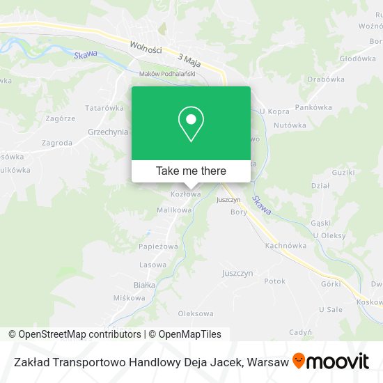 Zakład Transportowo Handlowy Deja Jacek map