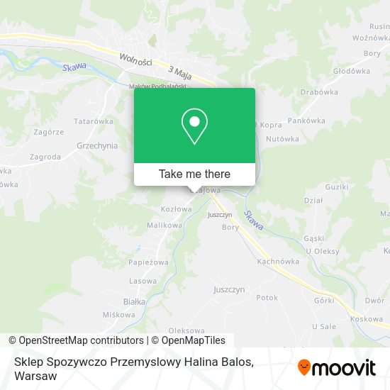 Sklep Spozywczo Przemyslowy Halina Balos map