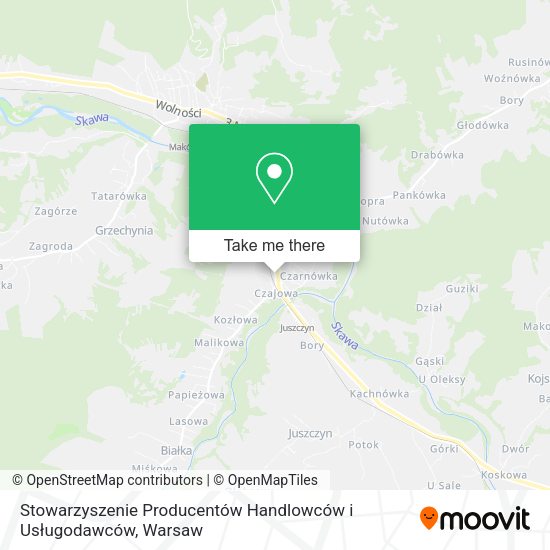 Stowarzyszenie Producentów Handlowców i Usługodawców map