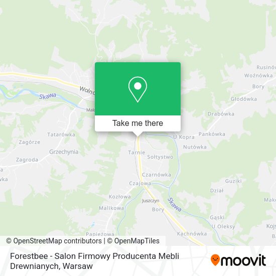 Forestbee - Salon Firmowy Producenta Mebli Drewnianych map