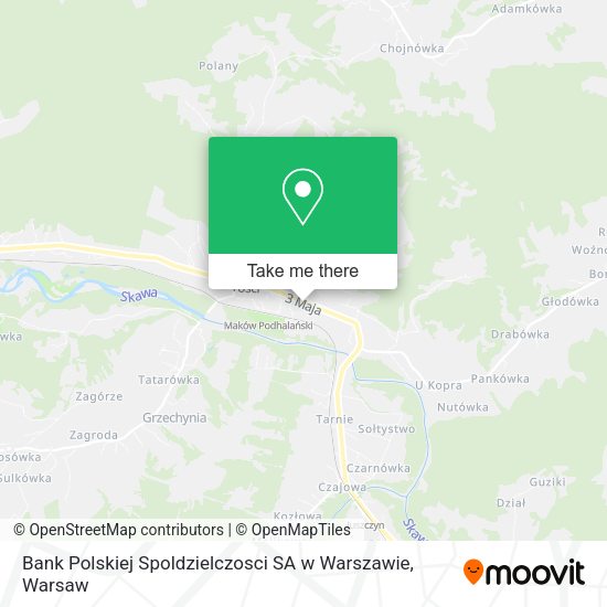 Bank Polskiej Spoldzielczosci SA w Warszawie map