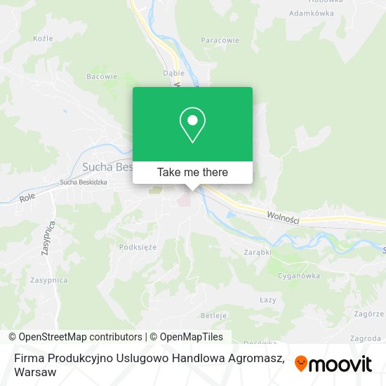 Firma Produkcyjno Uslugowo Handlowa Agromasz map