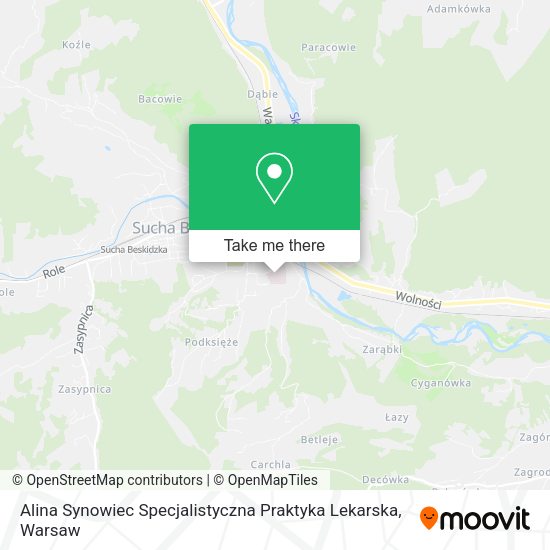 Alina Synowiec Specjalistyczna Praktyka Lekarska map