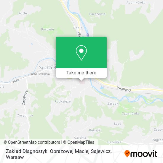 Zakład Diagnostyki Obrazowej Maciej Sajewicz map