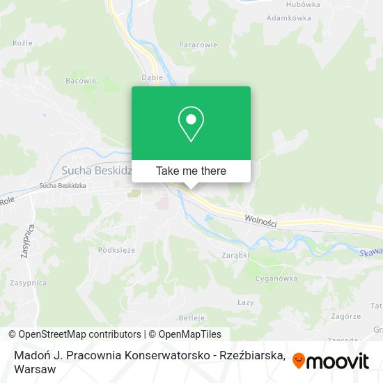 Madoń J. Pracownia Konserwatorsko - Rzeźbiarska map