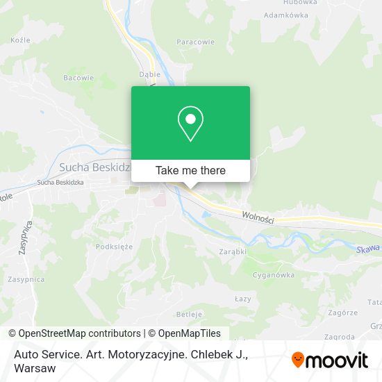 Auto Service. Art. Motoryzacyjne. Chlebek J. map