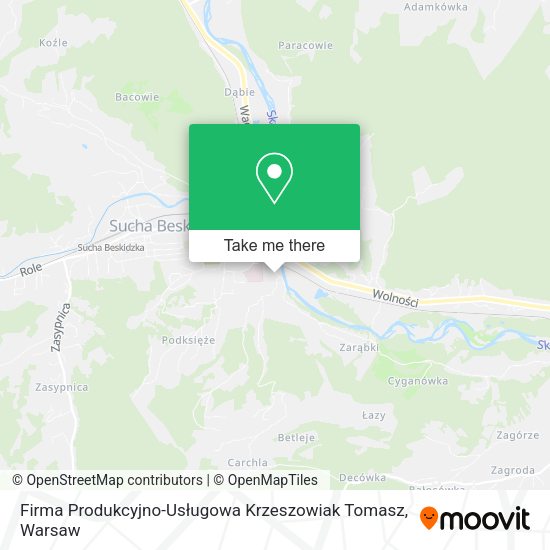 Firma Produkcyjno-Usługowa Krzeszowiak Tomasz map