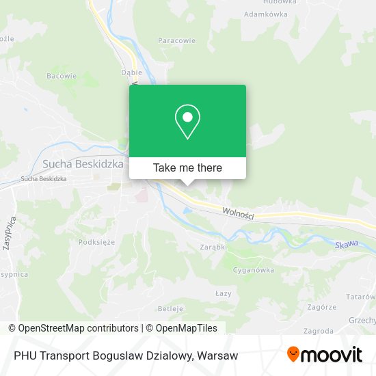 PHU Transport Boguslaw Dzialowy map