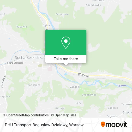 Карта PHU Transport Boguslaw Dzialowy