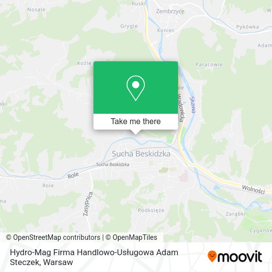 Hydro-Mag Firma Handlowo-Usługowa Adam Steczek map