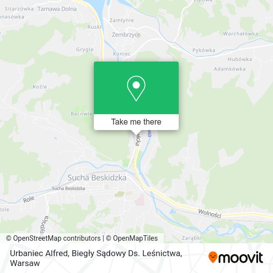 Urbaniec Alfred, Biegły Sądowy Ds. Leśnictwa map