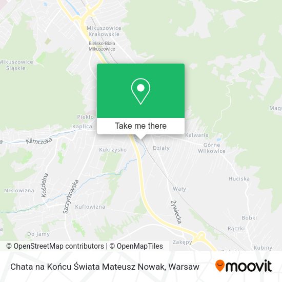 Chata na Końcu Świata Mateusz Nowak map