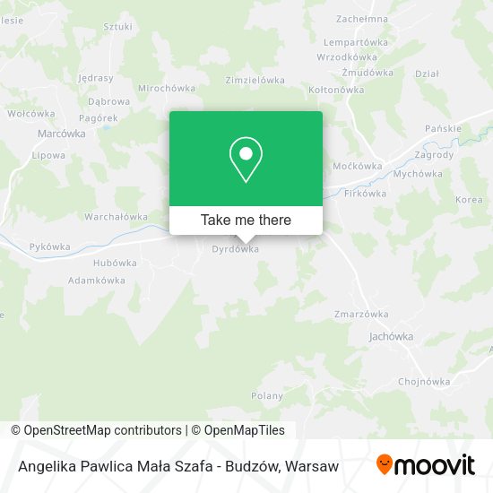 Angelika Pawlica Mała Szafa - Budzów map