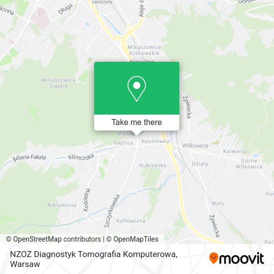 NZOZ Diagnostyk Tomografia Komputerowa map