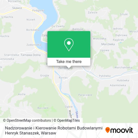 Nadzorowanie i Kierowanie Robotami Budowlanymi Henryk Stanaszek map