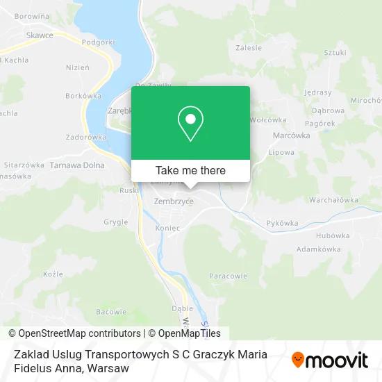 Карта Zaklad Uslug Transportowych S C Graczyk Maria Fidelus Anna