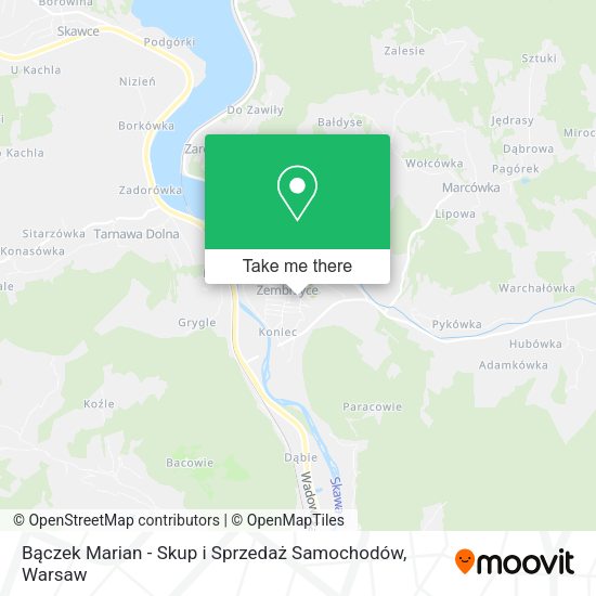 Bączek Marian - Skup i Sprzedaż Samochodów map