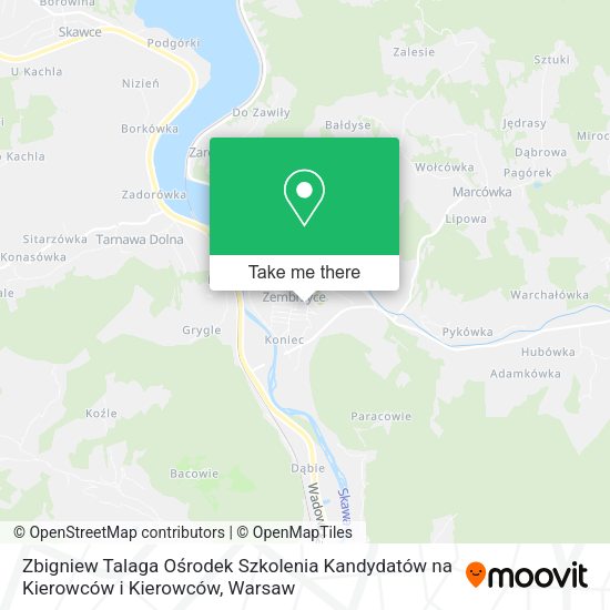 Zbigniew Talaga Ośrodek Szkolenia Kandydatów na Kierowców i Kierowców map