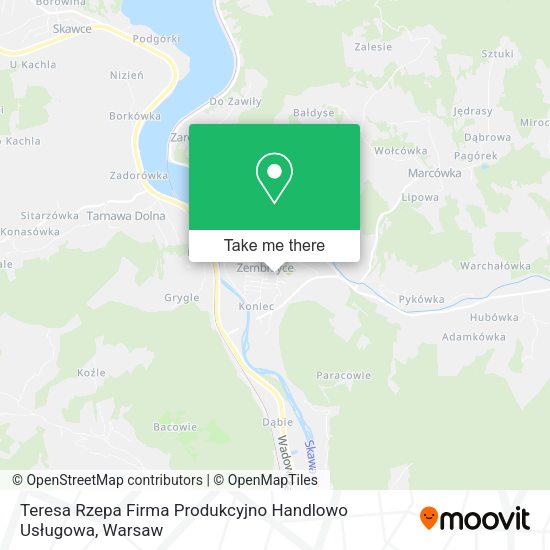 Teresa Rzepa Firma Produkcyjno Handlowo Usługowa map