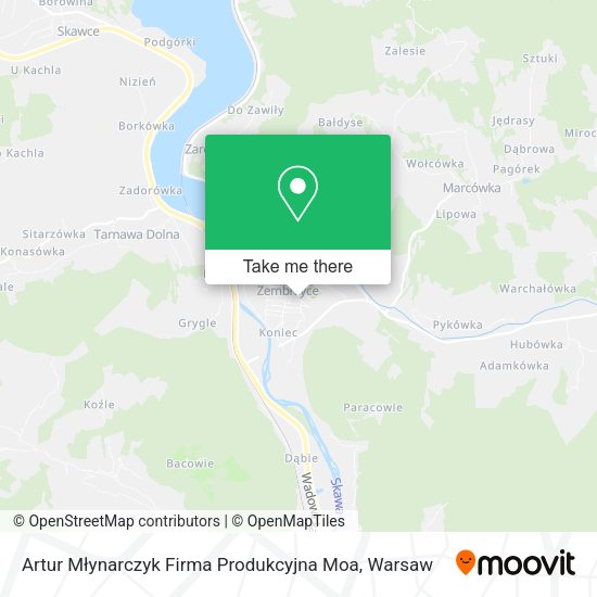 Artur Młynarczyk Firma Produkcyjna Moa map