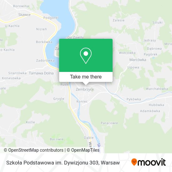 Szkoła Podstawowa im. Dywizjonu 303 map