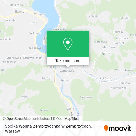 Spółka Wodna Zembrzycanka w Zembrzycach map