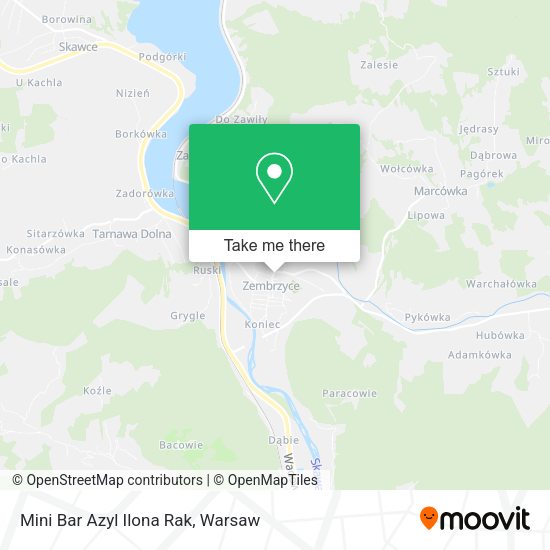 Mini Bar Azyl Ilona Rak map