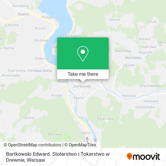 Bartkowski Edward. Stolarstwo i Tokarstwo w Drewnie map