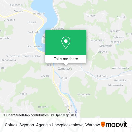 Gołucki Szymon. Agencja Ubezpieczeniowa map