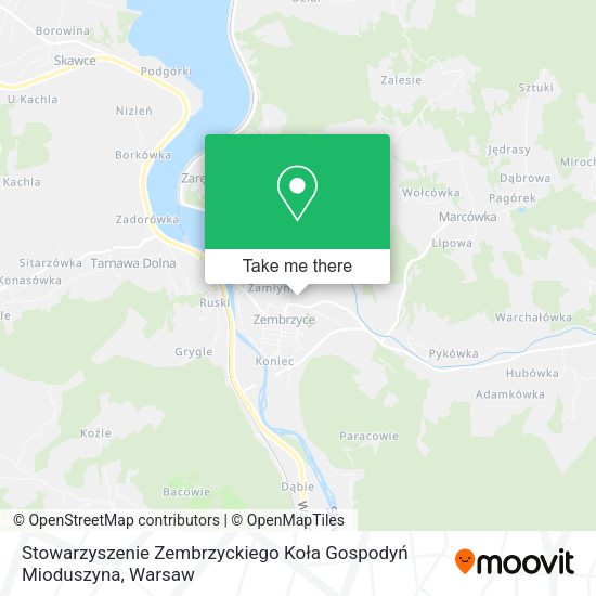 Stowarzyszenie Zembrzyckiego Koła Gospodyń Mioduszyna map