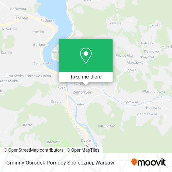 Gminny Osrodek Pomocy Spolecznej map