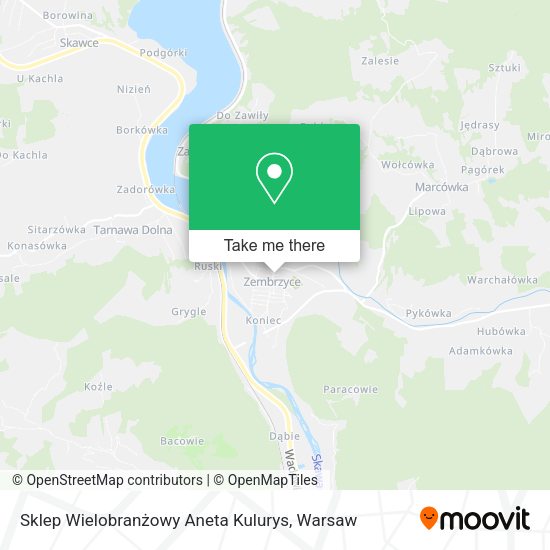 Sklep Wielobranżowy Aneta Kulurys map