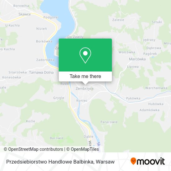 Przedsiebiorstwo Handlowe Balbinka map