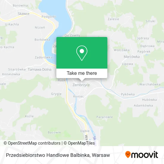 Карта Przedsiebiorstwo Handlowe Balbinka