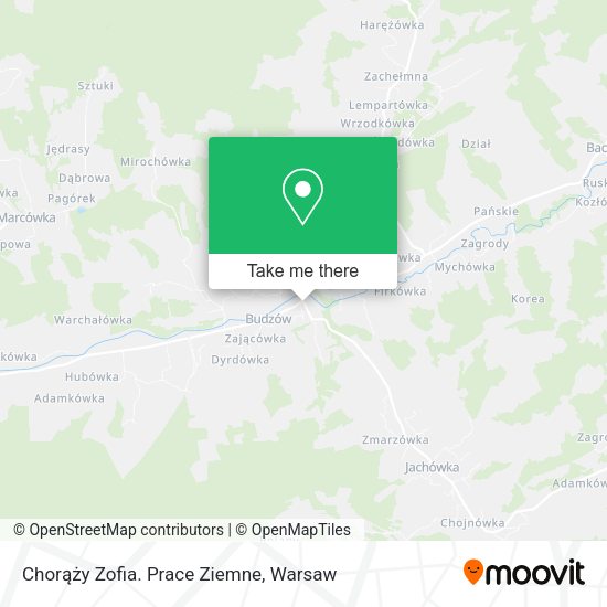 Chorąży Zofia. Prace Ziemne map