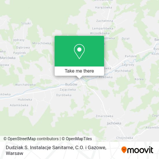 Dudziak S. Instalacje Sanitarne, C.O. i Gazowe map