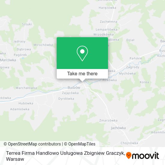 Terrea Firma Handlowo Usługowa Zbigniew Graczyk map