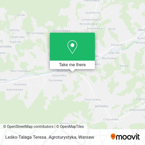 Leśko-Talaga Teresa. Agroturystyka map