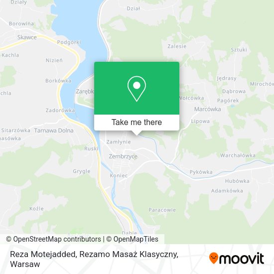 Reza Motejadded, Rezamo Masaż Klasyczny map