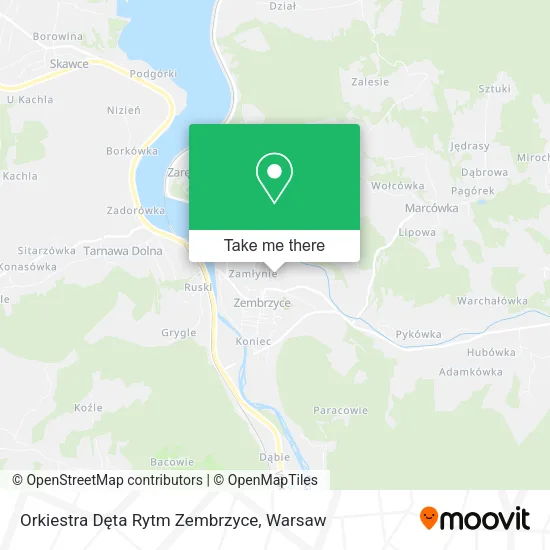 Карта Orkiestra Dęta Rytm Zembrzyce
