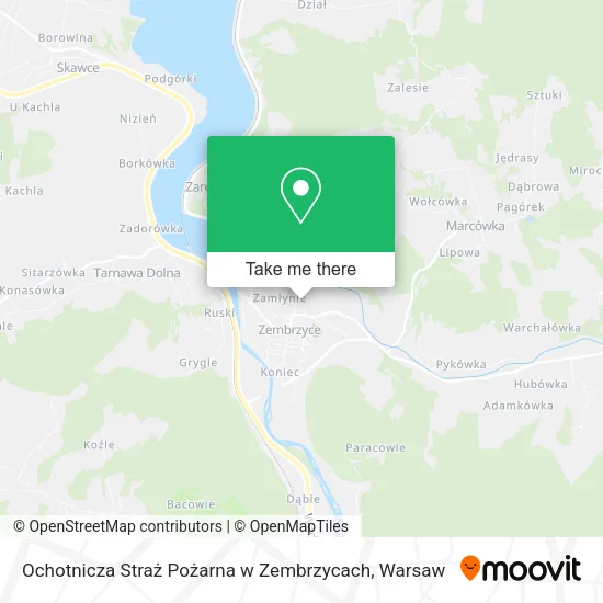 Карта Ochotnicza Straż Pożarna w Zembrzycach