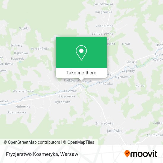 Fryzjerstwo Kosmetyka map