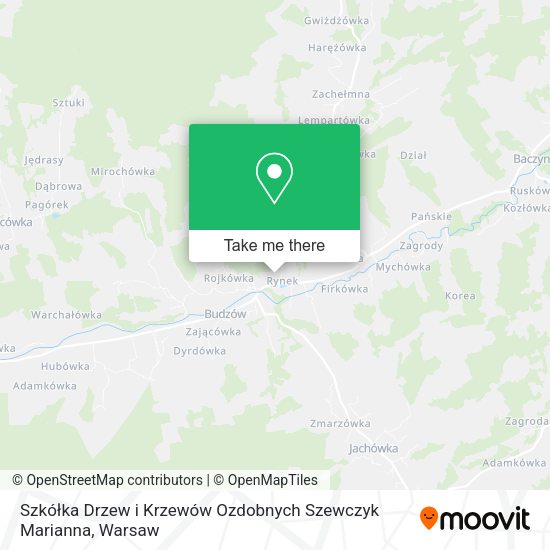 Szkółka Drzew i Krzewów Ozdobnych Szewczyk Marianna map