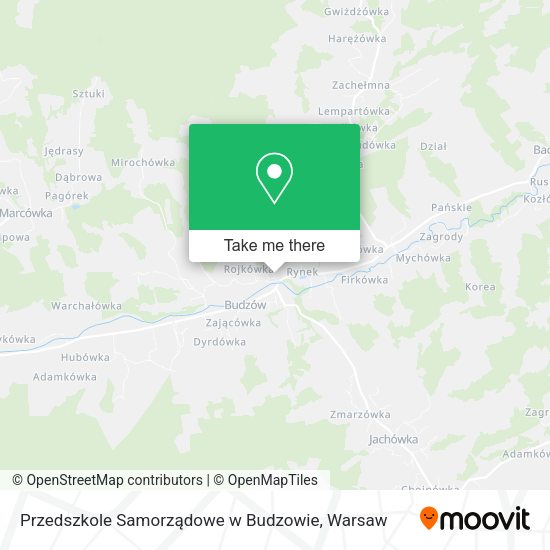 Przedszkole Samorządowe w Budzowie map