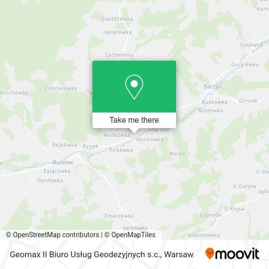 Geomax II Biuro Usług Geodezyjnych s.c. map