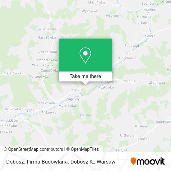 Dobosz. Firma Budowlana. Dobosz K. map