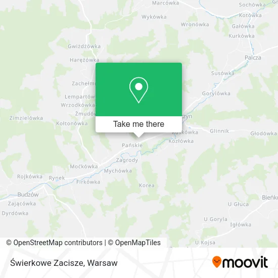 Карта Świerkowe Zacisze