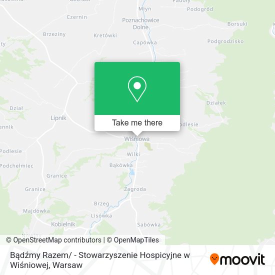 Bądźmy Razem/ - Stowarzyszenie Hospicyjne w Wiśniowej map