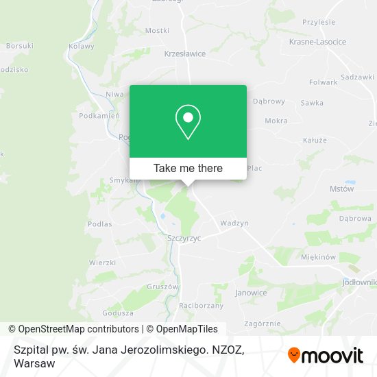 Szpital pw. św. Jana Jerozolimskiego. NZOZ map